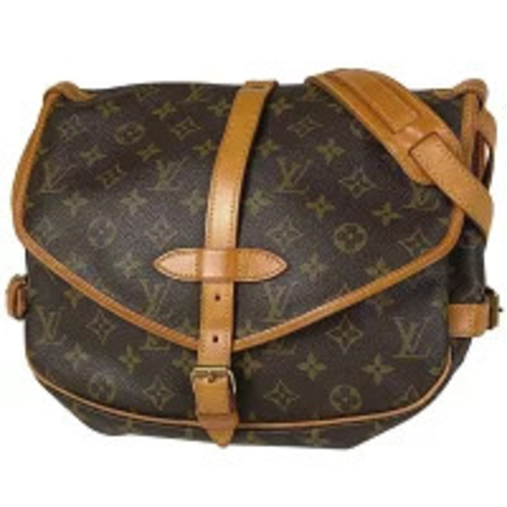 Louis Vuitton Saumur Shoulder Bag Monogram Brown